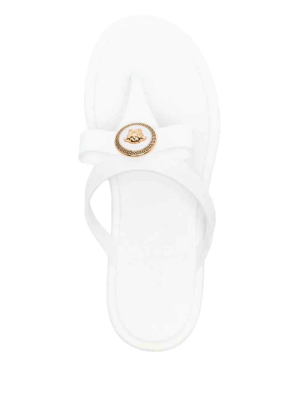 Versace Gianni Ribbon sandals White