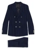 Eleventy double-breasted suit - Blue