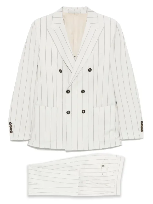 Costume à veste à boutonnière croisée - Eleventy - Modalova