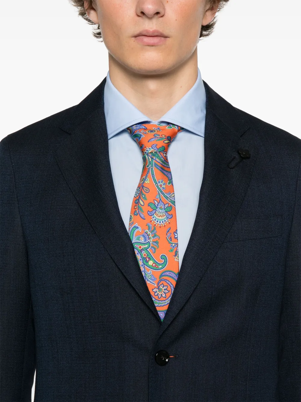 Lardini Blazer met broche Blauw