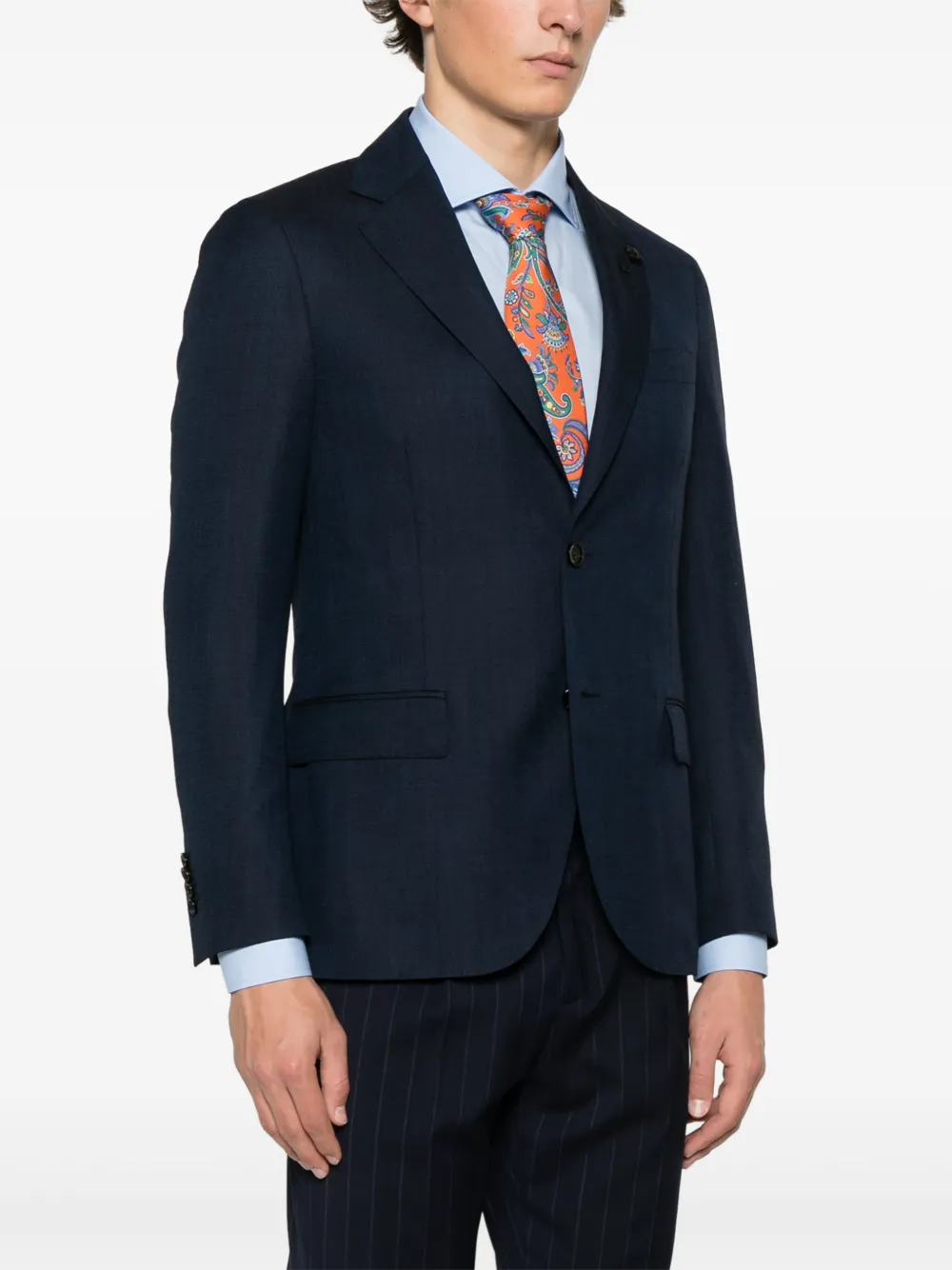 Lardini Blazer met broche Blauw