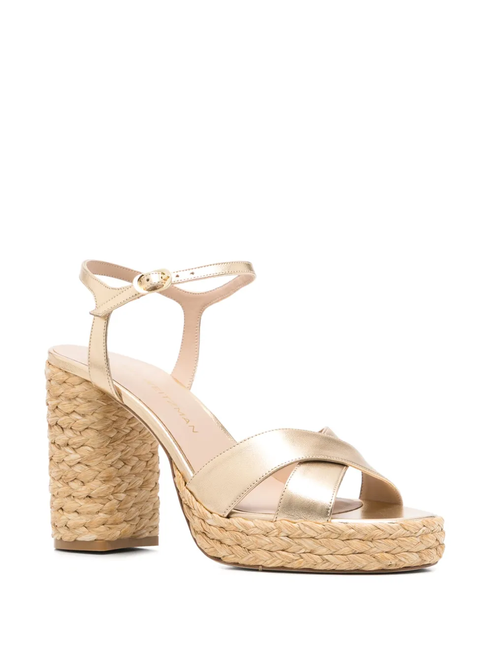 Stuart Weitzman 110mm Dayna sandals Gold