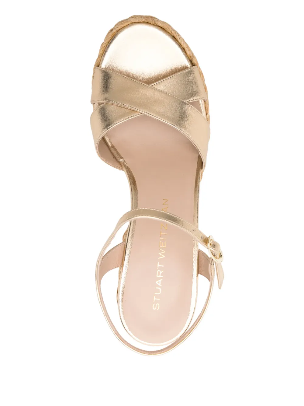 Stuart Weitzman 110mm Dayna sandals Gold