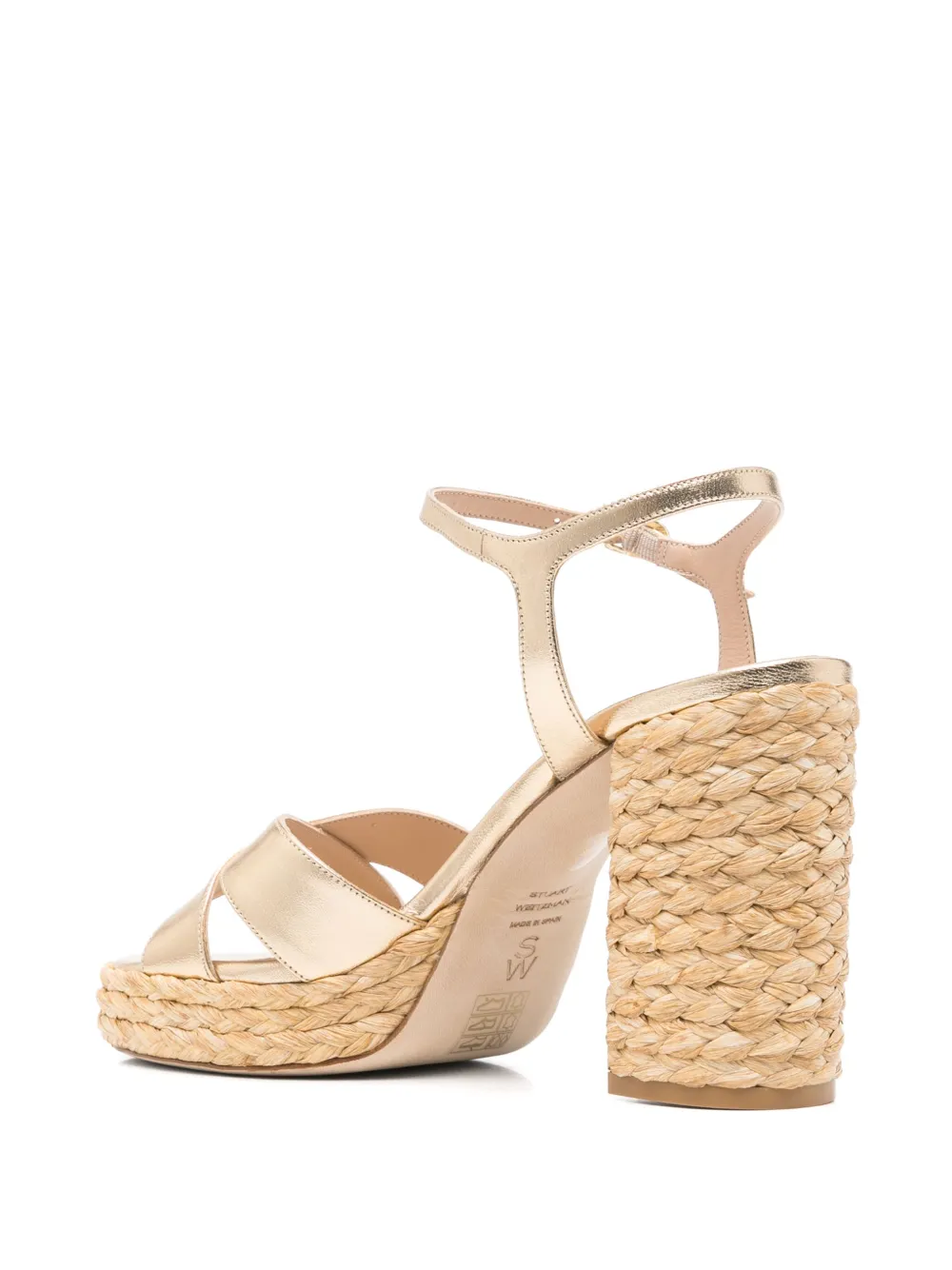 Stuart Weitzman 110mm Dayna sandals Gold