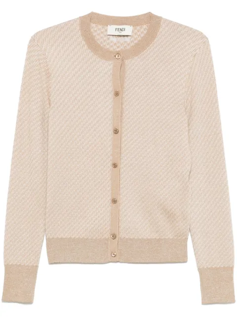 FENDI FF-jacquard cardigan