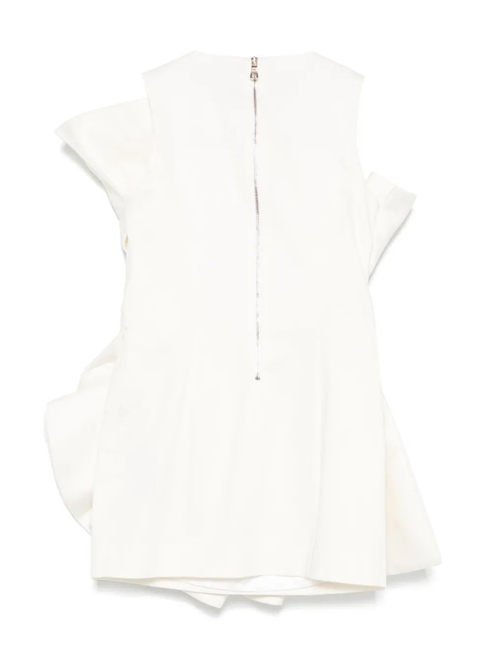 Balmain Kids Jurk met gedrapeerd detail Wit