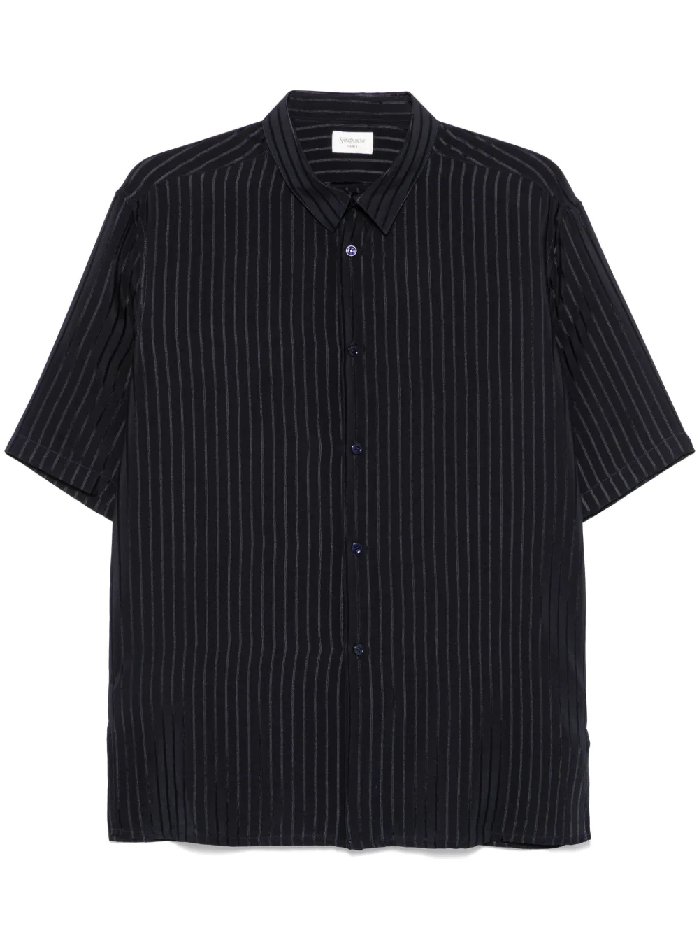 pinstriped shirt