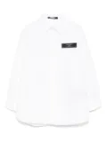 Balmain Kids logo-patch shirt - White