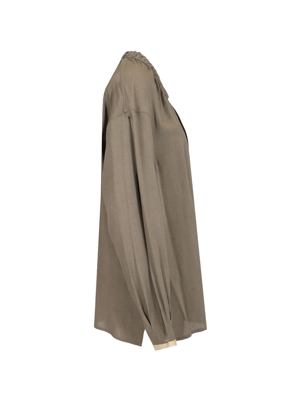 Durazzi Milano Tuniek met gesmockte hals Bruin