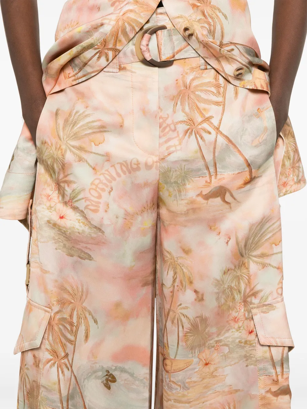 ZIMMERMANN Illuminate cargo broek Oranje