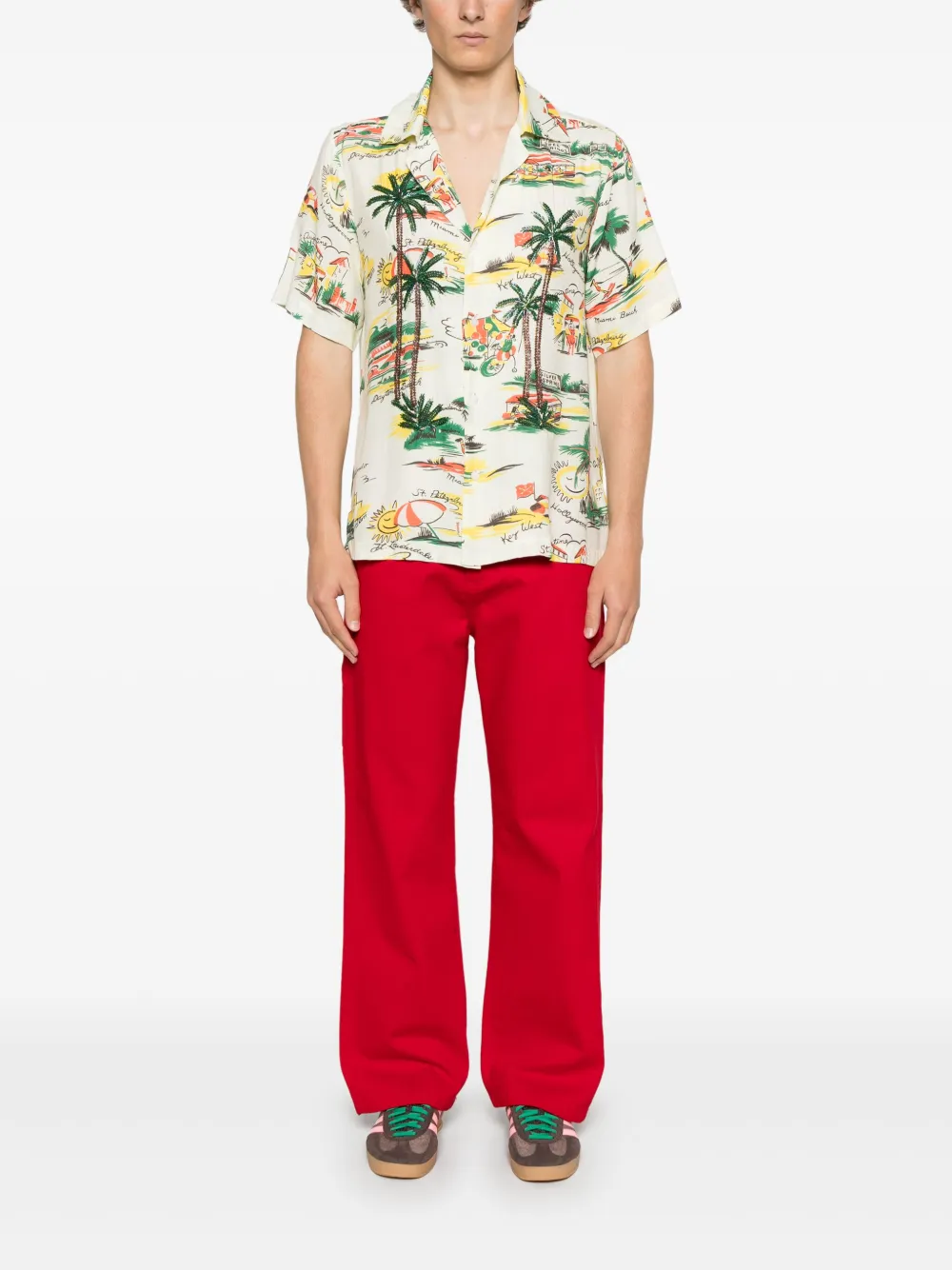 P.A.R.O.S.H. Shirt met print Geel