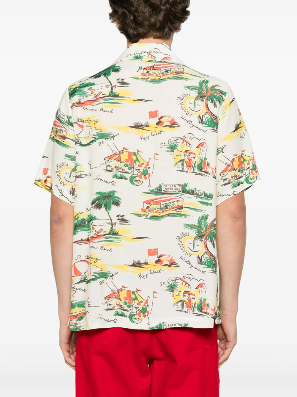 P.A.R.O.S.H. Shirt met print Geel