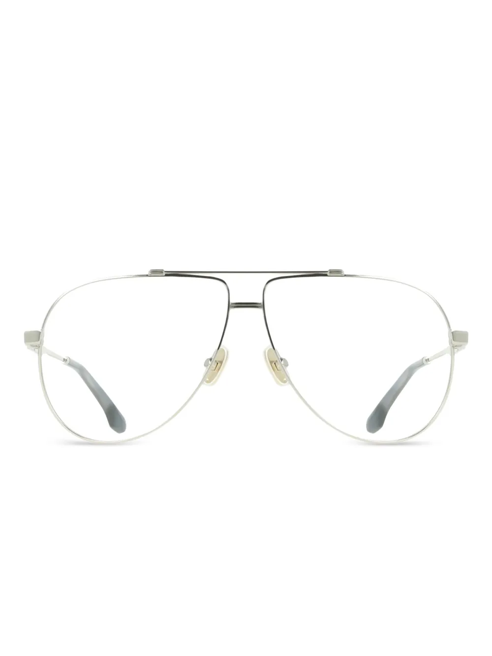 Victoria Beckham Bril met metalen piloten montuur Zilver