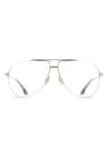 Victoria Beckham Eyewear metal pilot-frame glasses - Silver