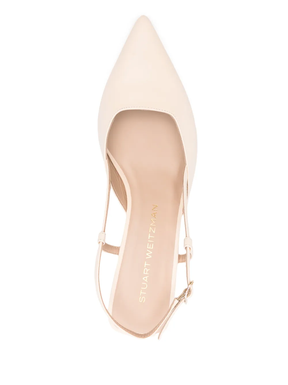 Stuart Weitzman 50mm Vinnie slingback pumps Neutrals