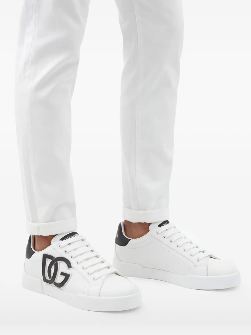 Dolce & Gabbana Sneakers met logopatch Wit