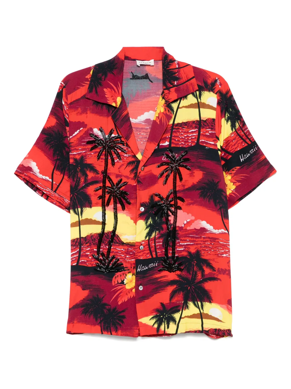 P.A.R.O.S.H. printed shirt | Red | Image 1