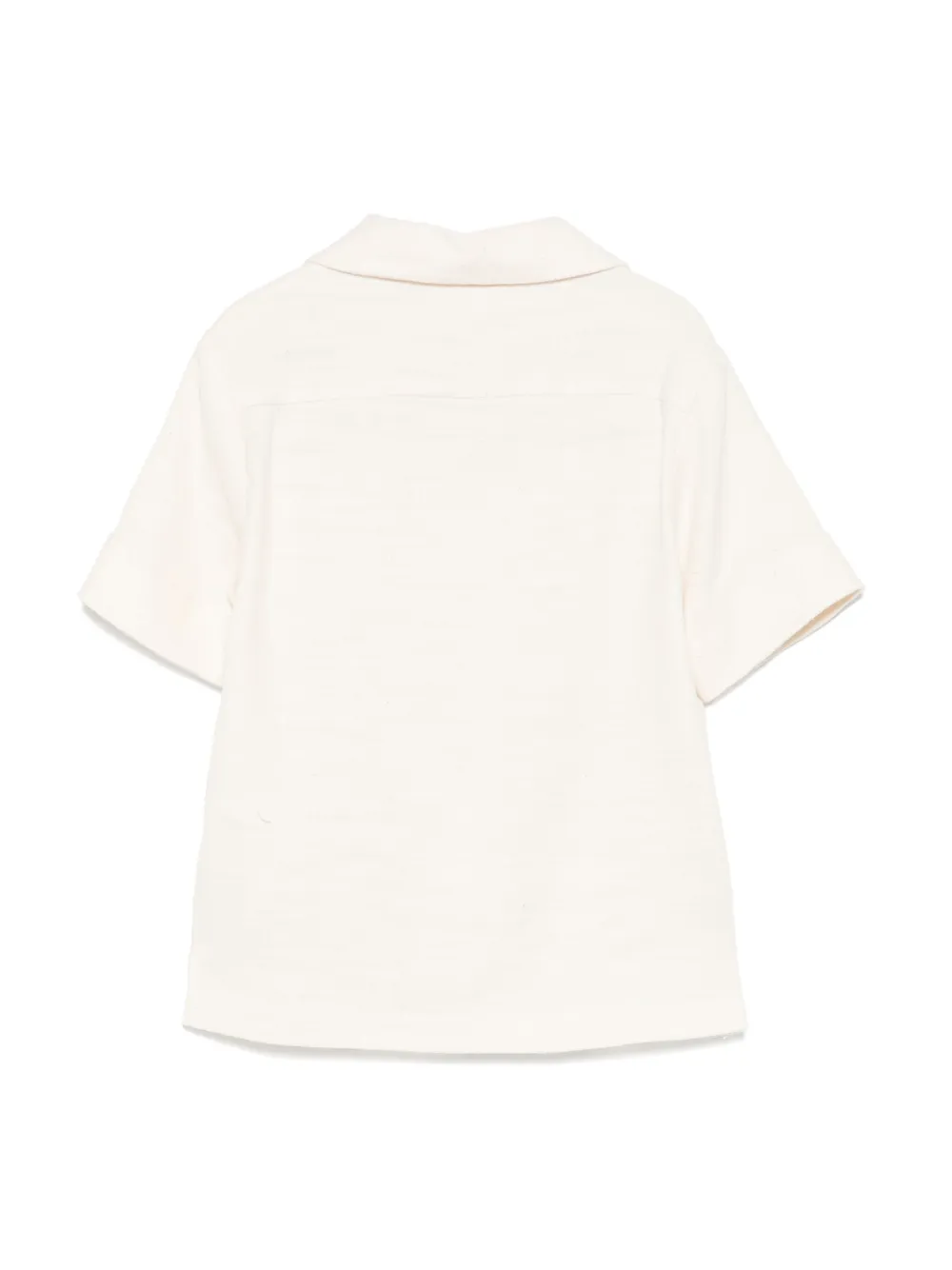 Eleventy Kids Shirt met logopatch Beige
