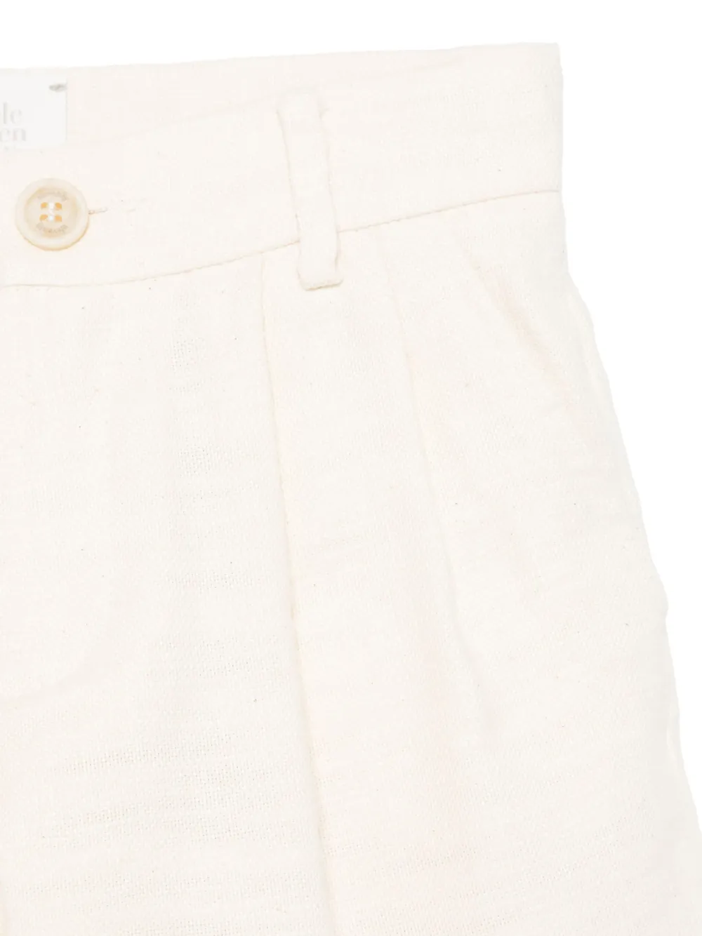 Eleventy Kids Geplooide shorts Beige