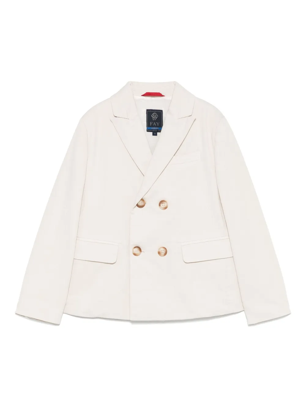 Fay Kids Blazer met dubbele rij knopen Beige