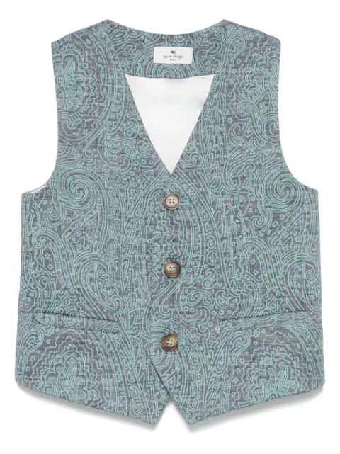 ETRO KIDS paisley-print waistcoat