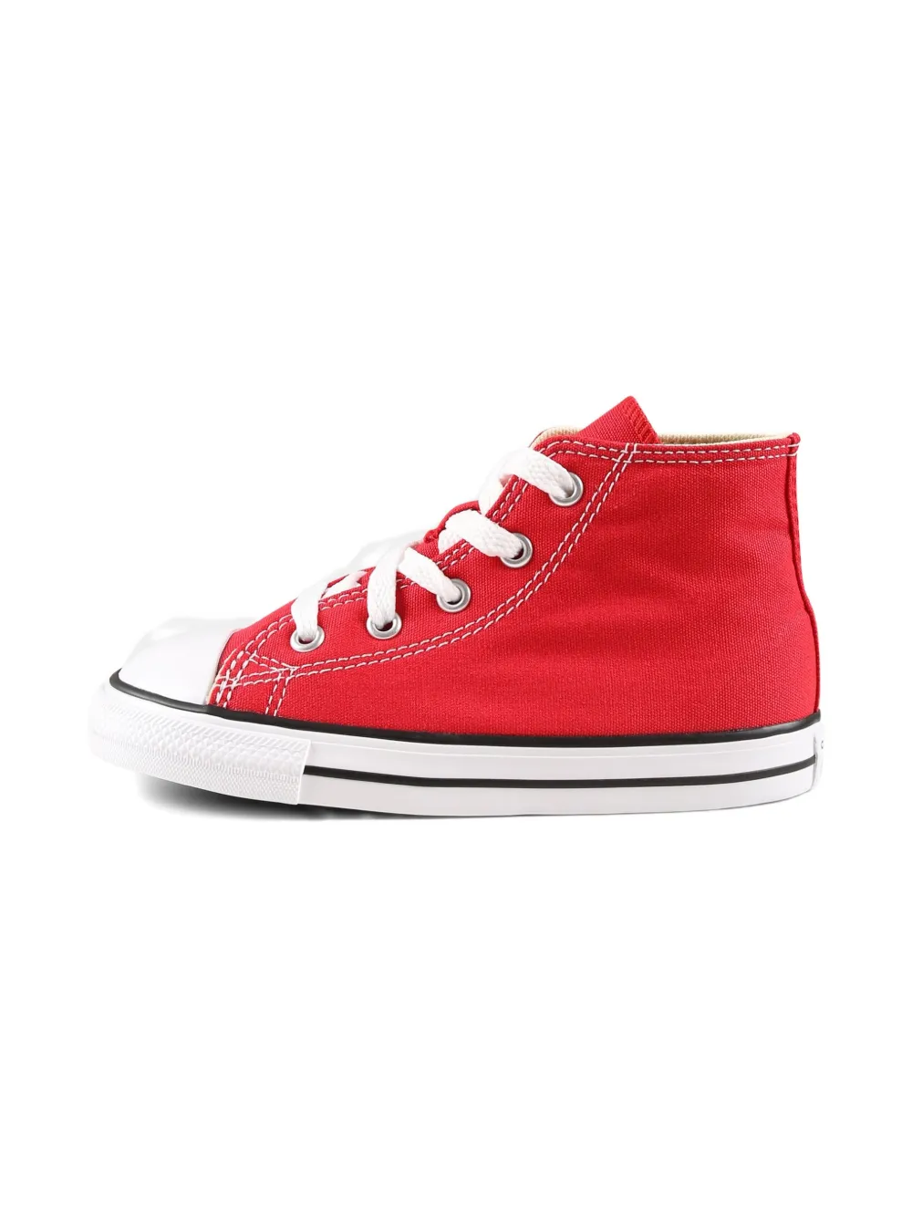 Converse Red Hi-tops In Red