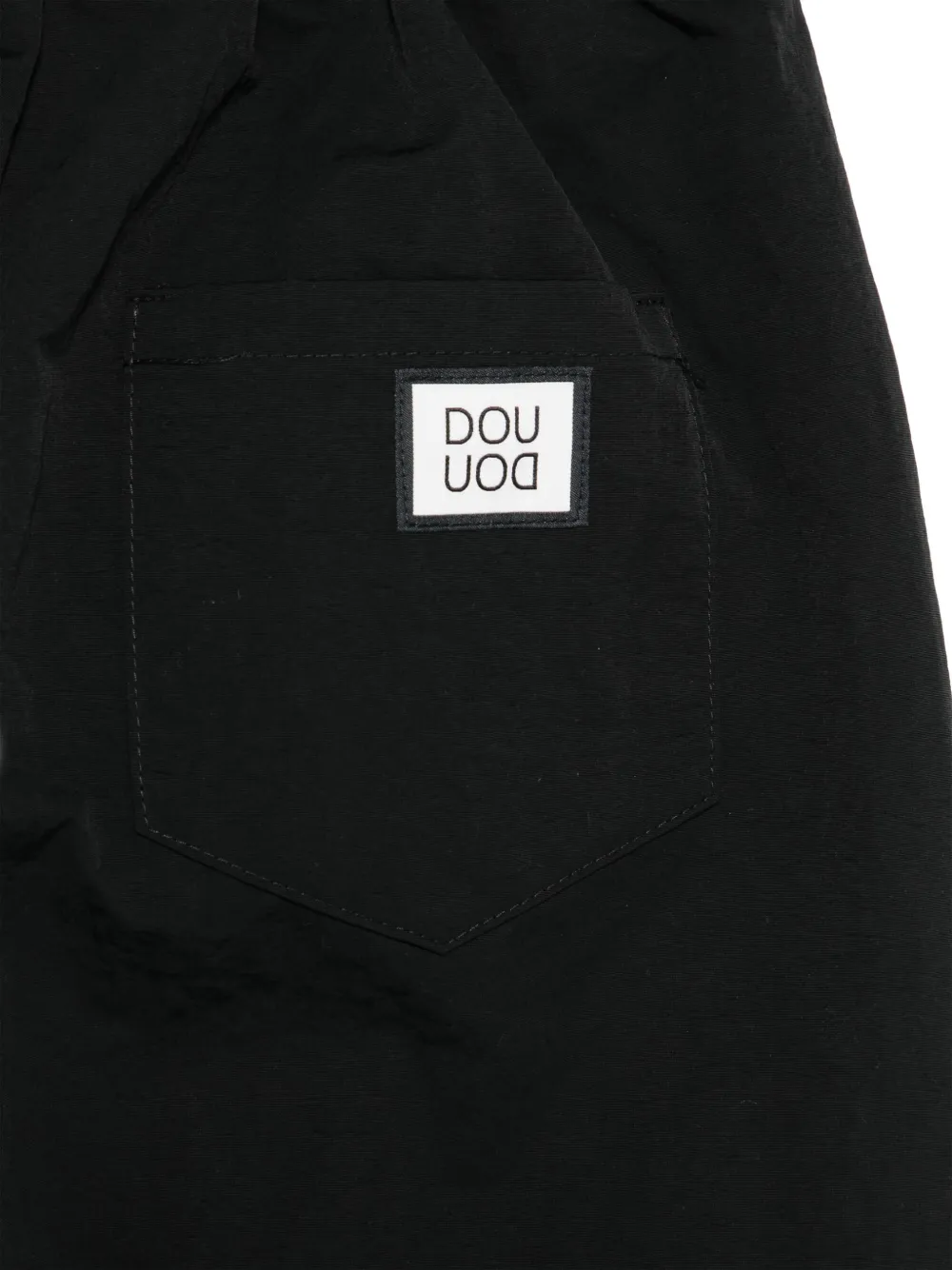 Douuod Kids Broek met gekreukte afwerking Zwart