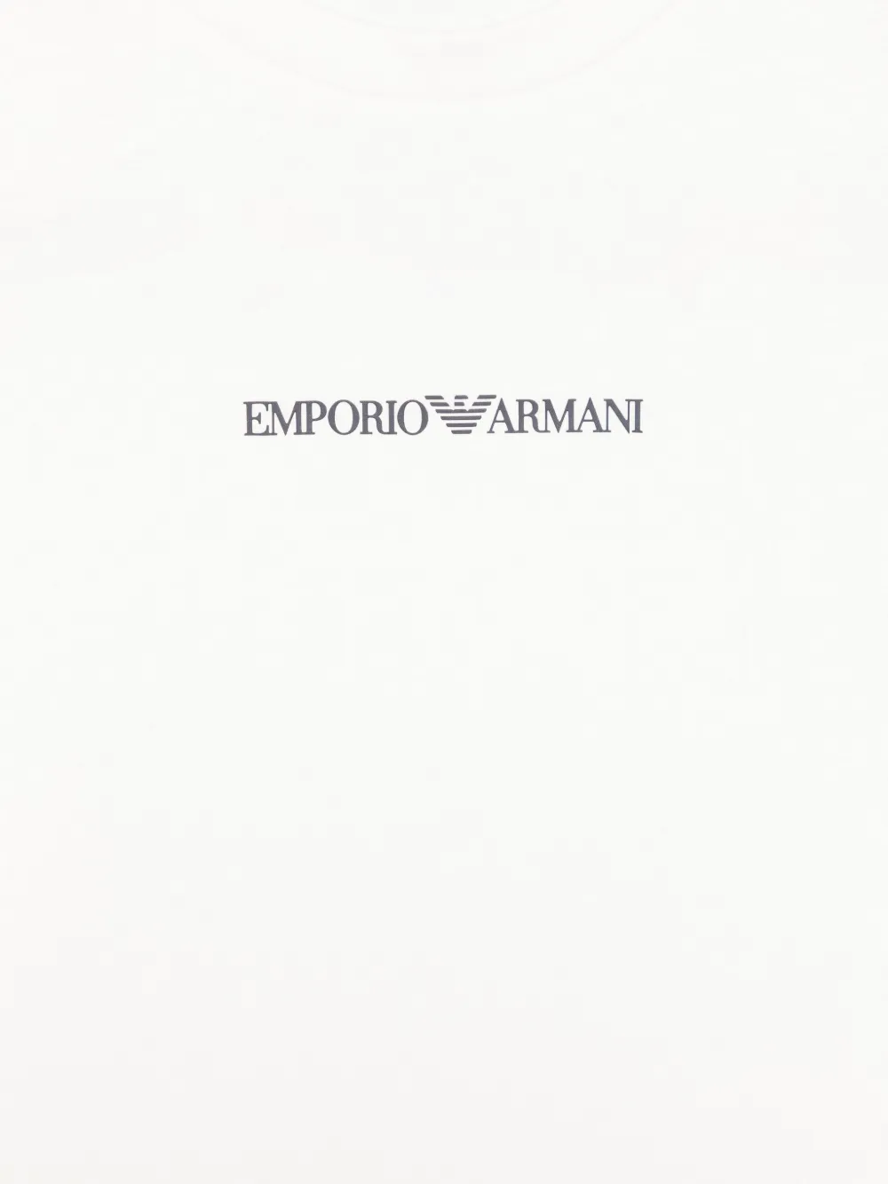 Emporio Armani Kids T-shirt met logoprint Wit