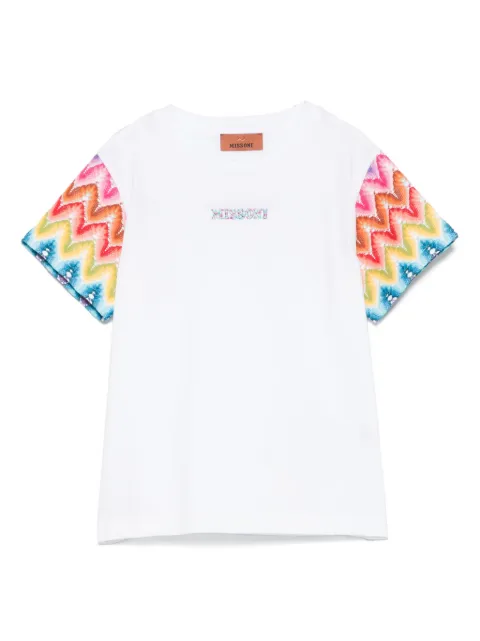 Missoni Kids logo-embroidered T-shirt