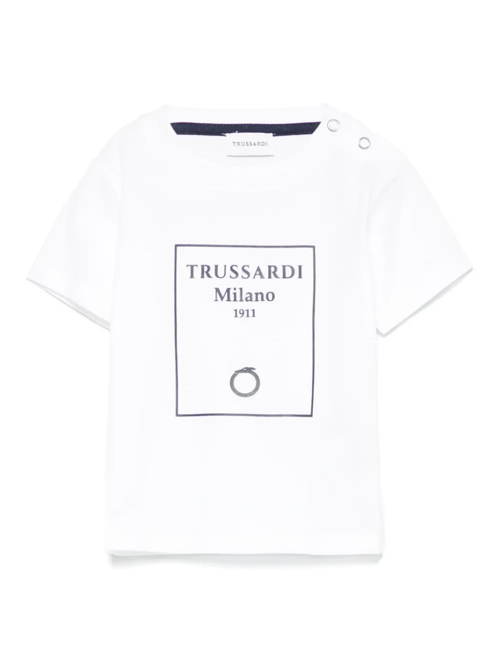 TRUSSARDI JUNIOR T-shirt met logoprint Wit