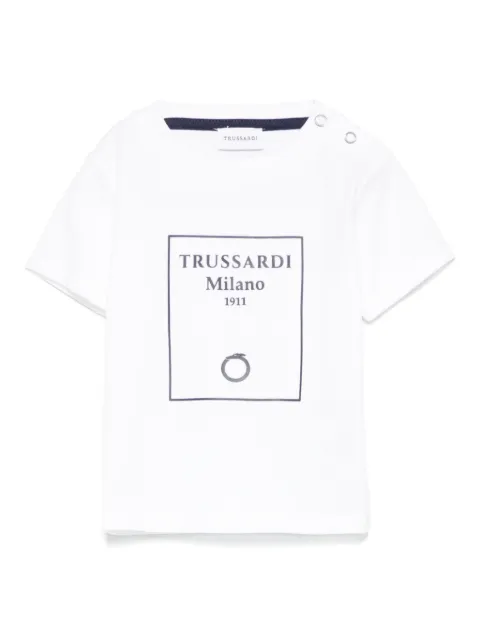 TRUSSARDI JUNIOR logo-print T-shirt