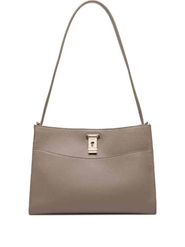Bally Lock Me Shoulder Bag in Neutrals
