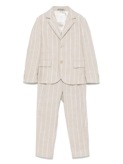 Eleventy Kids striped suit 