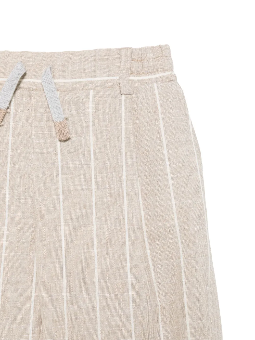 Eleventy Kids Gestreept pak Beige