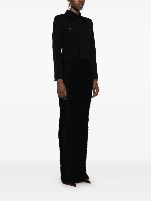 ジャケット Saint Laurent Cropped Jacket Saint Laurent Cropped Jacket | Black | FARFETCH
