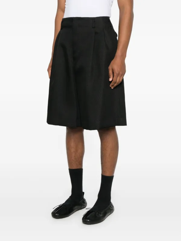 Comme Des Garçons Homme Plus twill-weave Shorts | Black