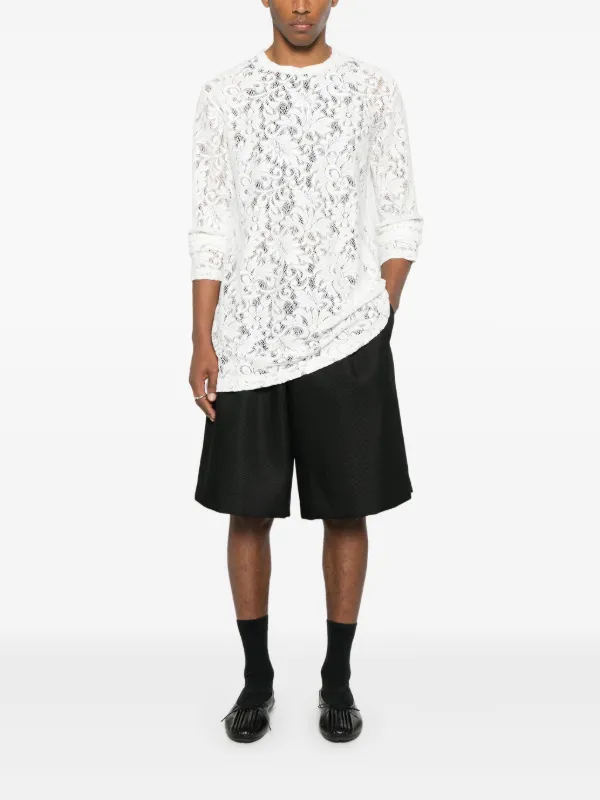 Comme Des Garçons Homme Plus twill-weave Shorts | Black