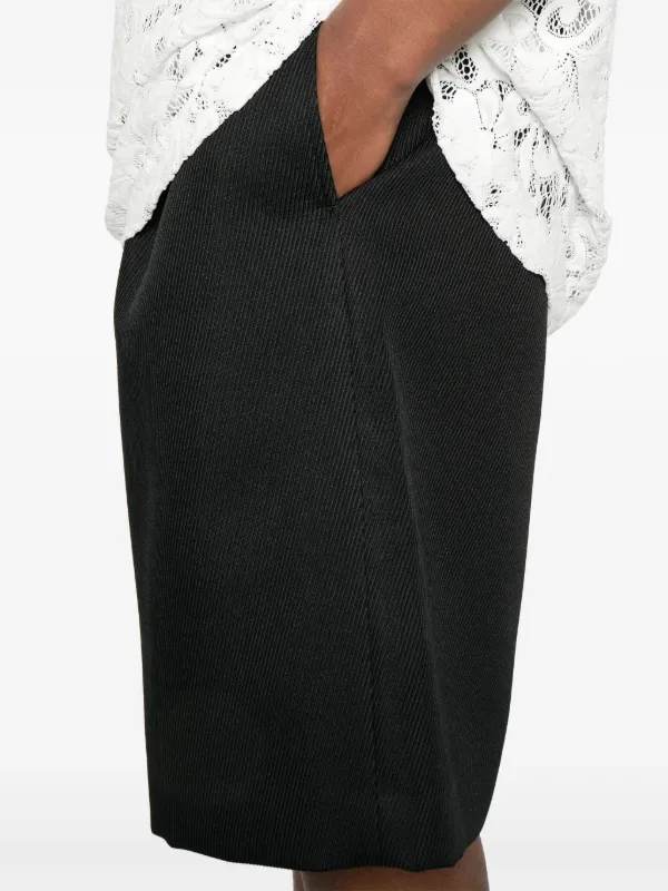 Comme Des Garçons Homme Plus twill-weave Shorts | Black