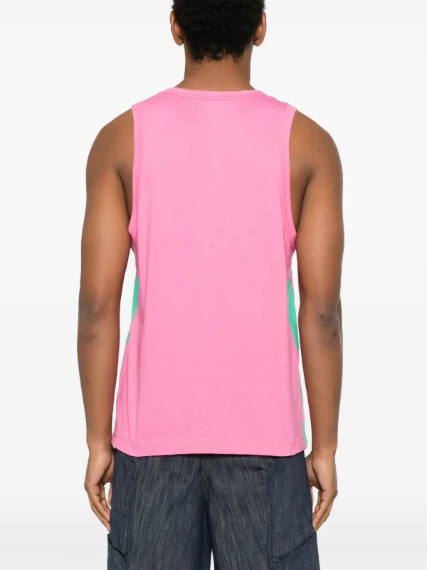 Comme Des Garçons Homme Plus check-pattern Tank Top | Pink