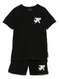 John Richmond Junior logo-print shorts set (set of two) - Black