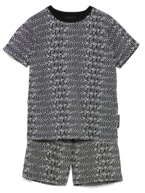 John Richmond Junior logo-print shorts set (set of two)