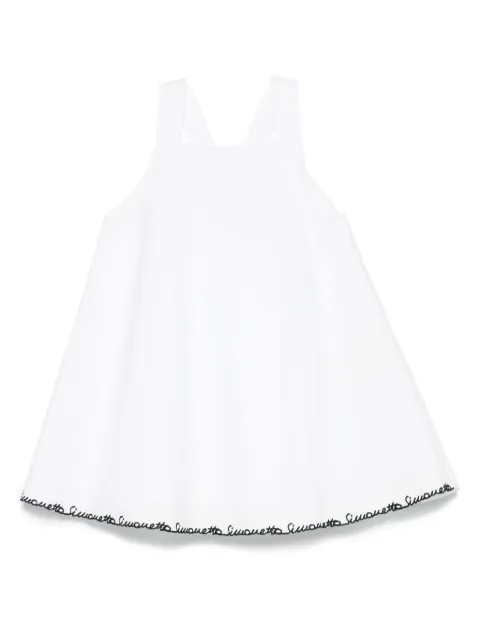 Simonetta logo-embroidered dress 