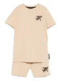 John Richmond Junior logo-print shorts set (set of two) - Neutrals