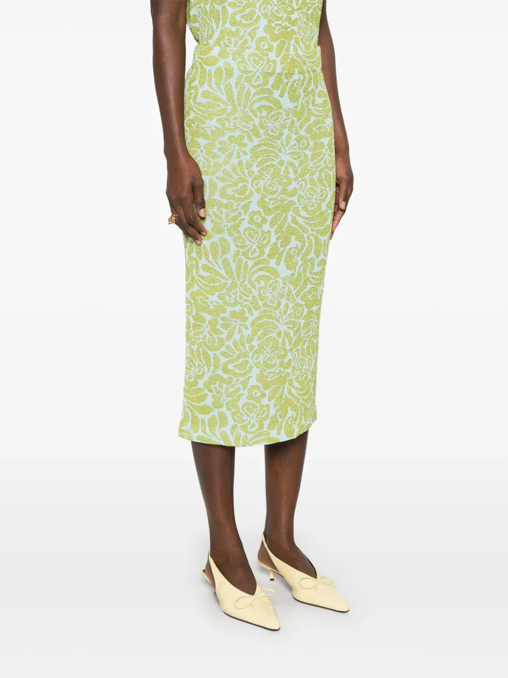 Essentiel Antwerp Halpaca midi-rok Groen