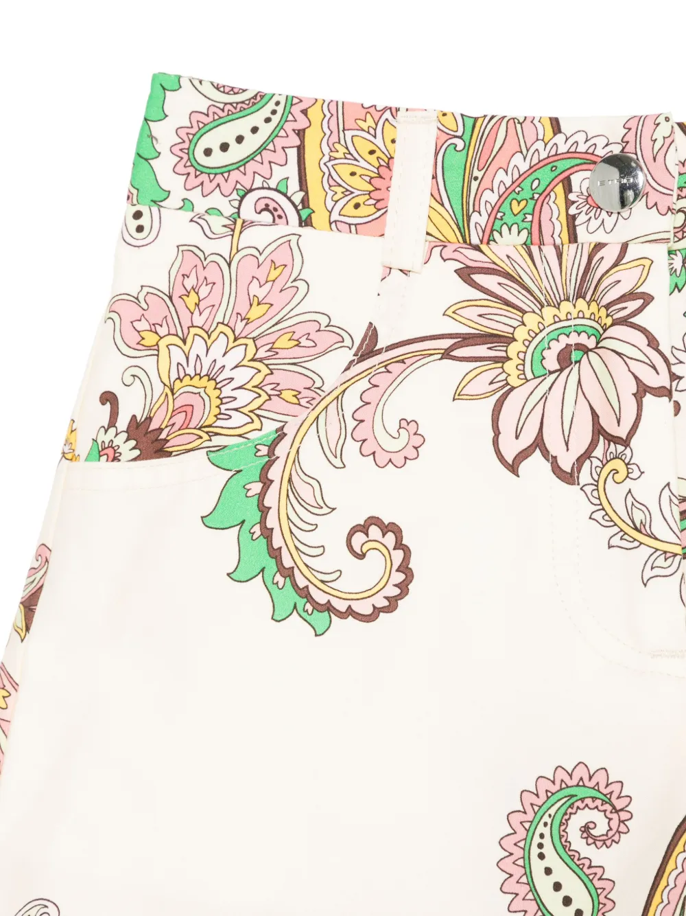 ETRO KIDS Shorts met paisley-print Beige