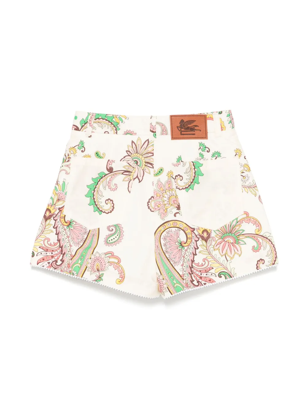 ETRO KIDS Shorts met paisley-print Beige