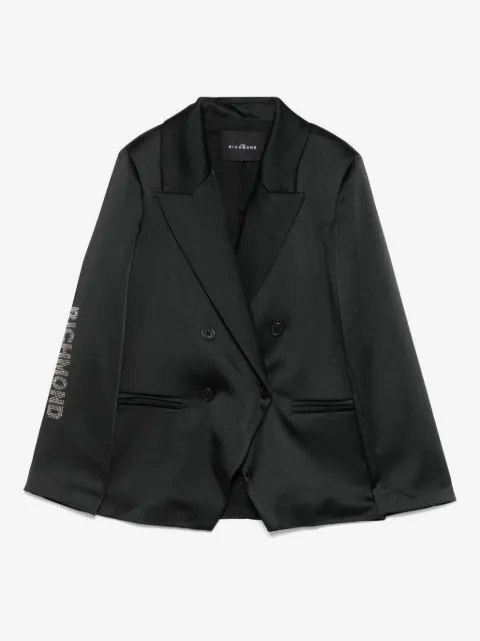 John Richmond Junior crystal-logo blazer