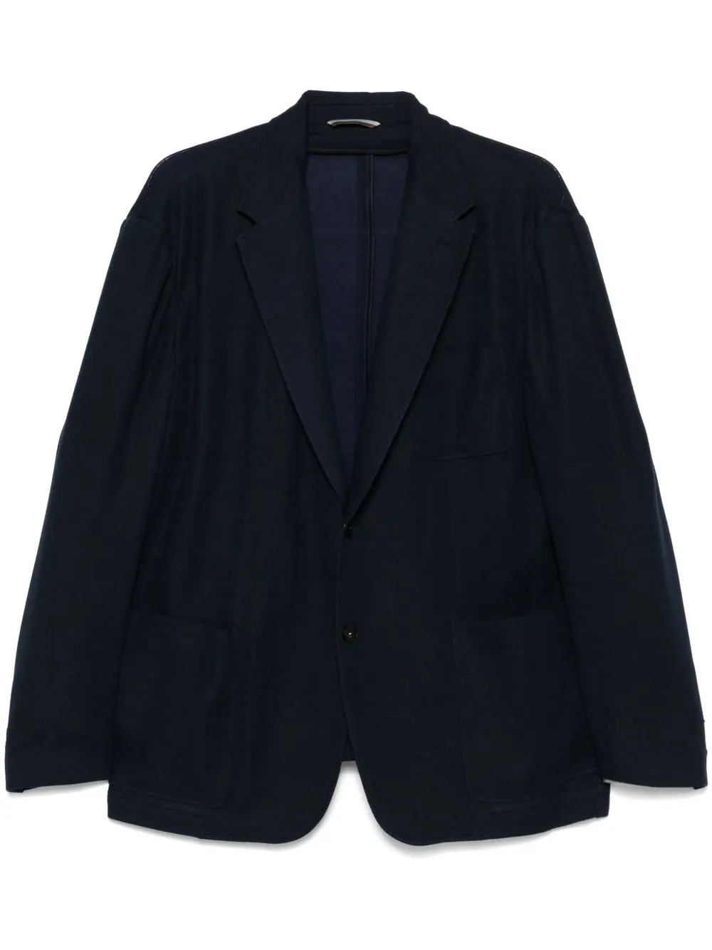 Canali Blazer met enkele rij knopen Blauw