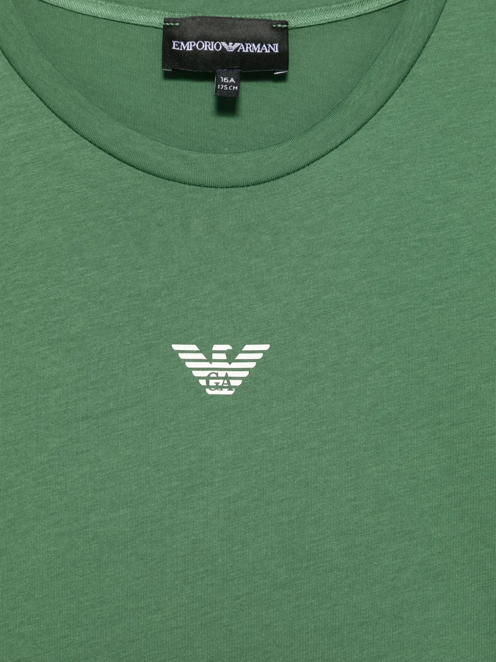Emporio Armani Kids T-shirt met logoprint Groen