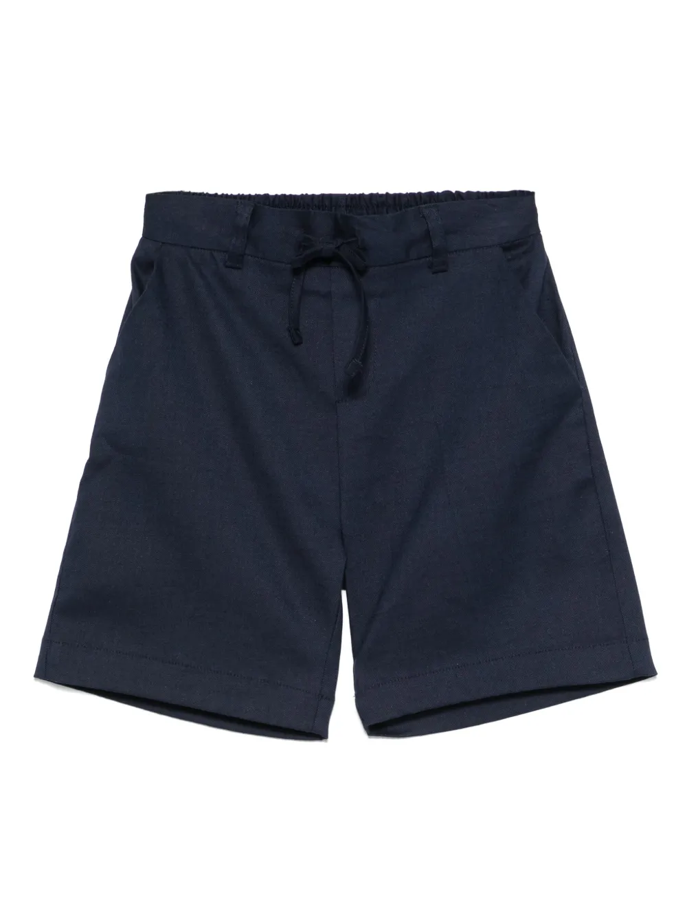 Paolo Pecora Kids Shorts met twill weving Blauw